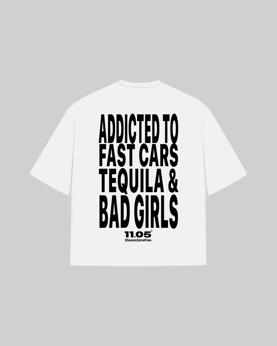 "ADDICTED TO" T-Shirt, 280 GSM organic cotton, made in Italy