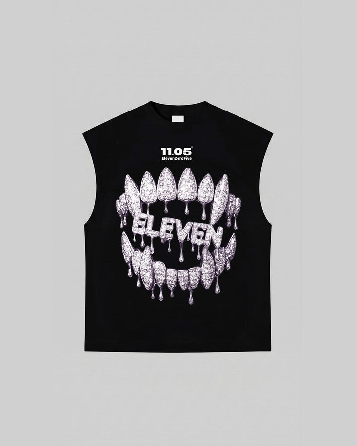 "Eleven Grillz" Tank Top, 280 GSM organic cotton, made in Italy