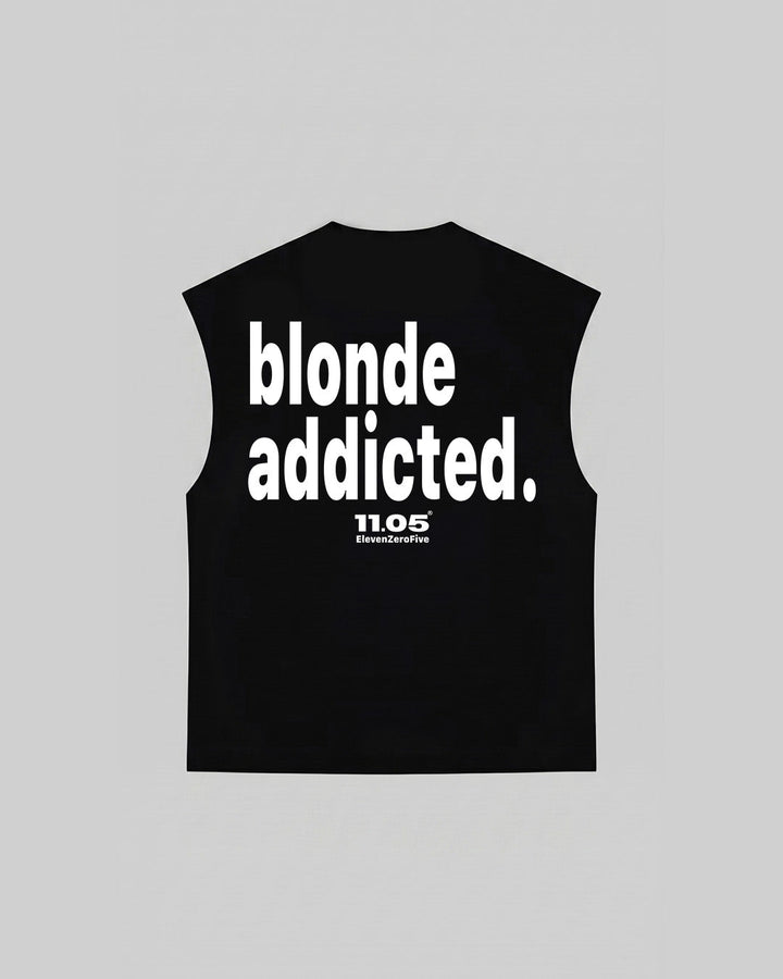 "blonde addicted." Tank Top, 280 GSM organic cotton, made in Italy