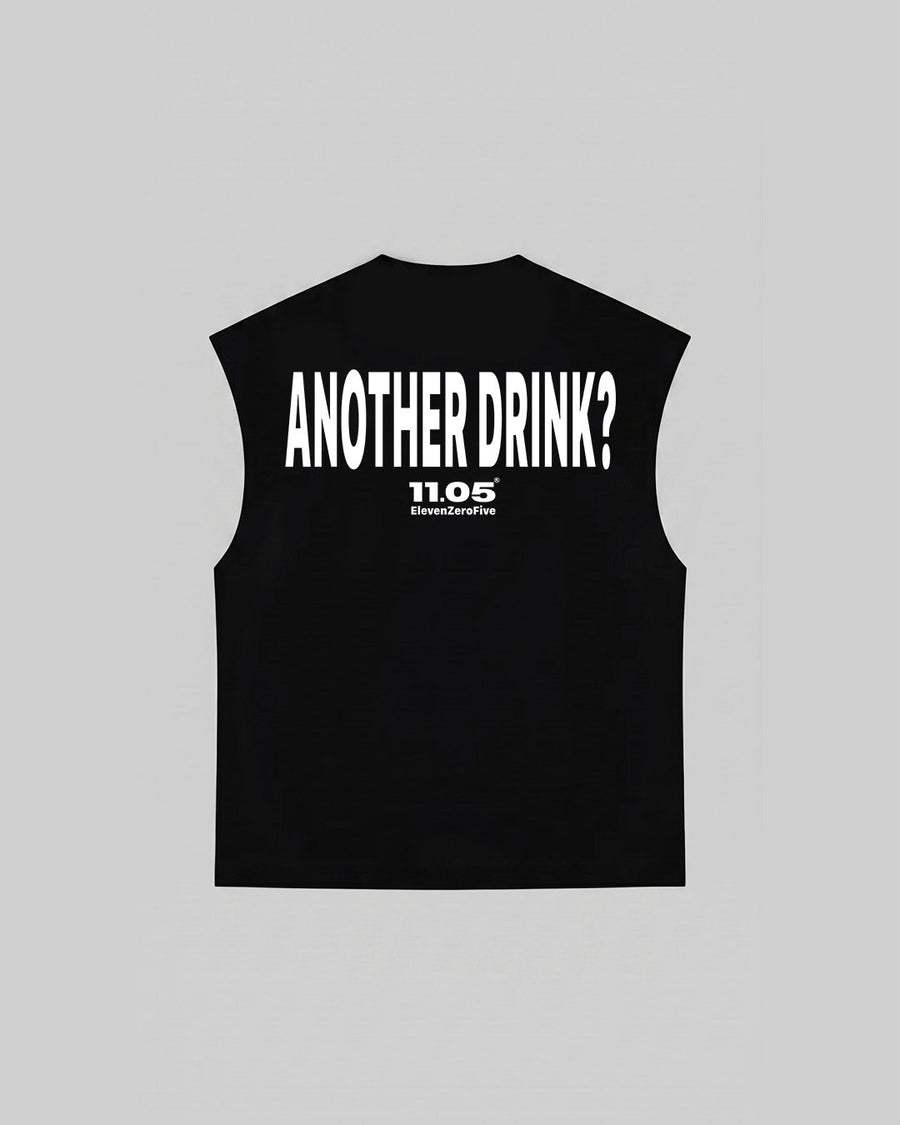 "ANOTHER DRINK" Tank Top, 280 GSM organic cotton, made in Italy