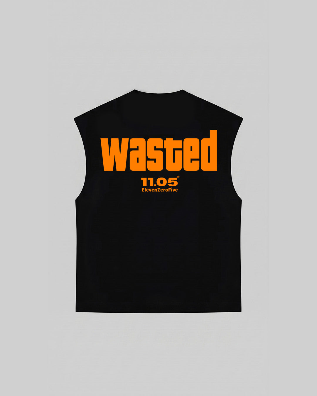 "WASTED" Tank Top | ORANGE EDITION, 280 GSM organic cotton, made in Italy