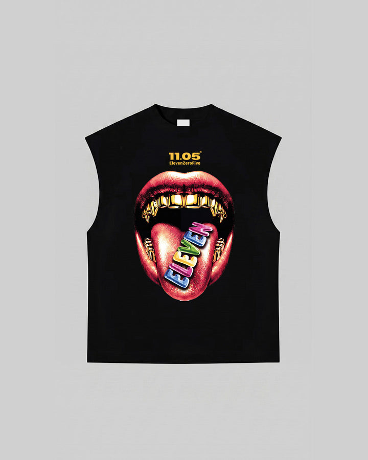 "TASTE ELEVEN" Tank Top, 280 GSM organic cotton, made in Italy