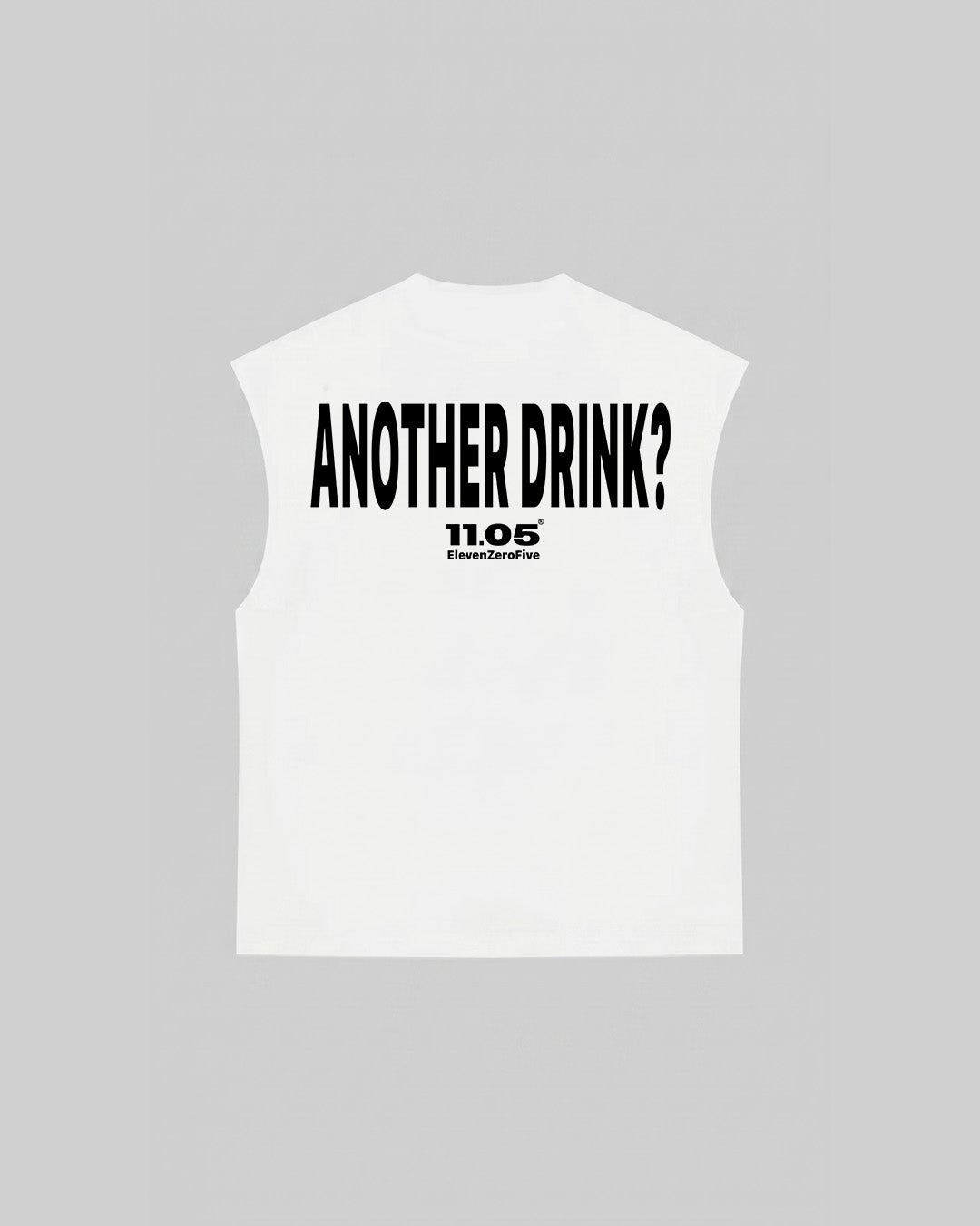 "ANOTHER DRINK" Tank Top, 280 GSM organic cotton, made in Italy