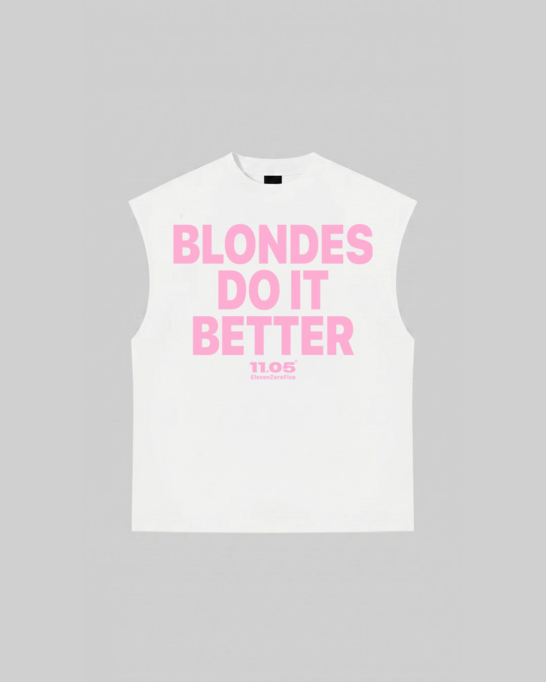 "BLONDES DO IT BETTER" Tank Top, 280 GSM organic cotton, made in Italy