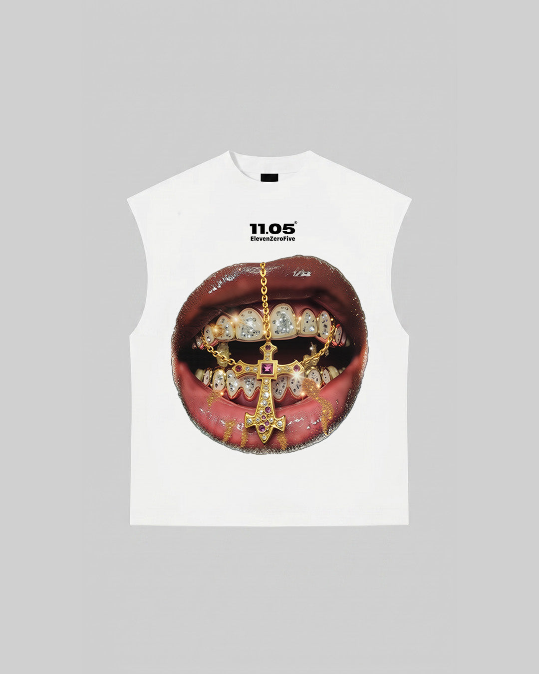 "GOLD GRILLZ" Tank Top, 280 GSM organic cotton, made in Italy