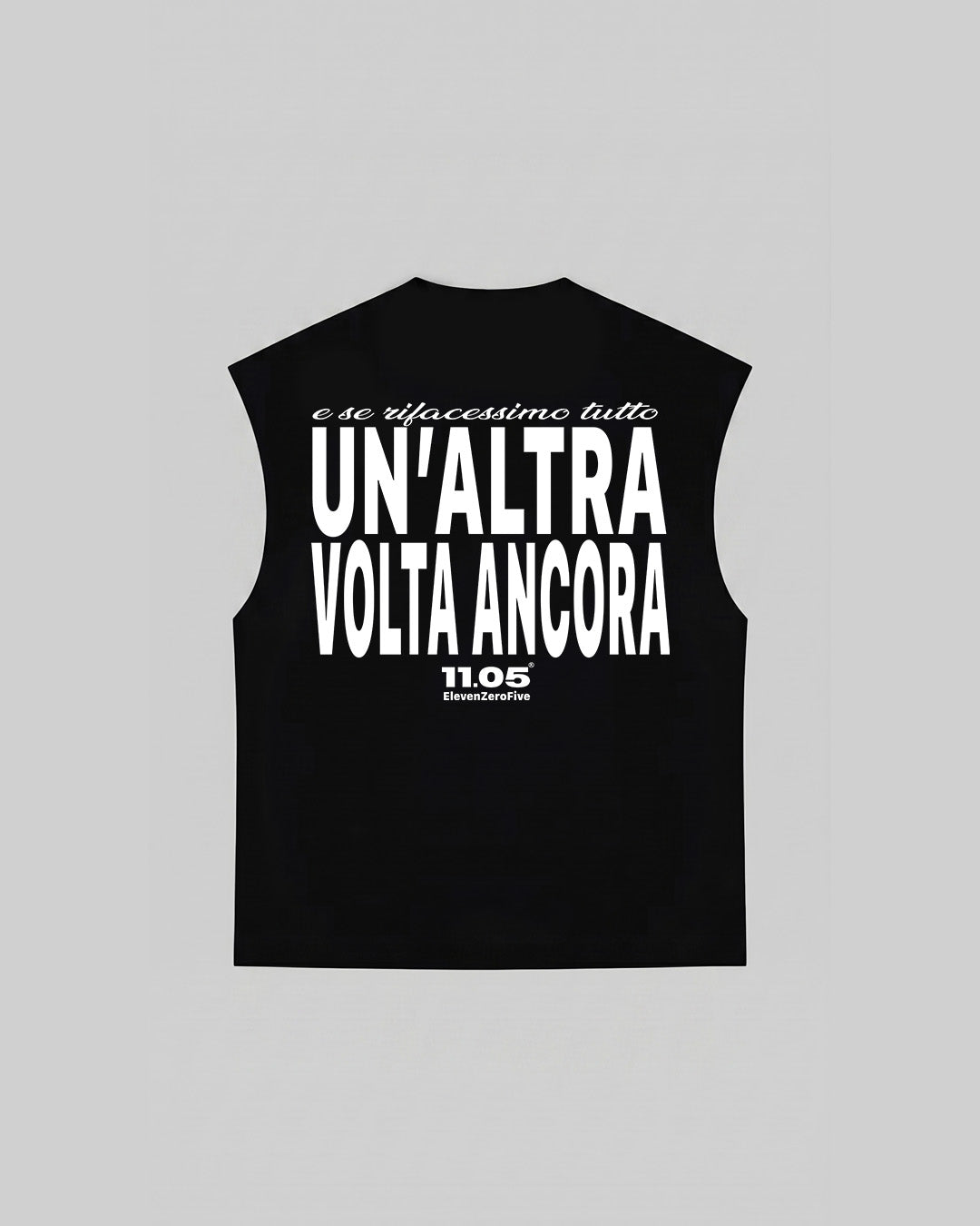 "UN'ALTRA VOLTA ANCORA" Tank Top, 280 GSM organic cotton, made in Italy