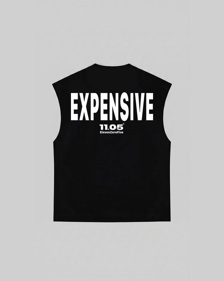 "EXPENSIVE" Tank Top, 280 GSM organic cotton, made in Italy