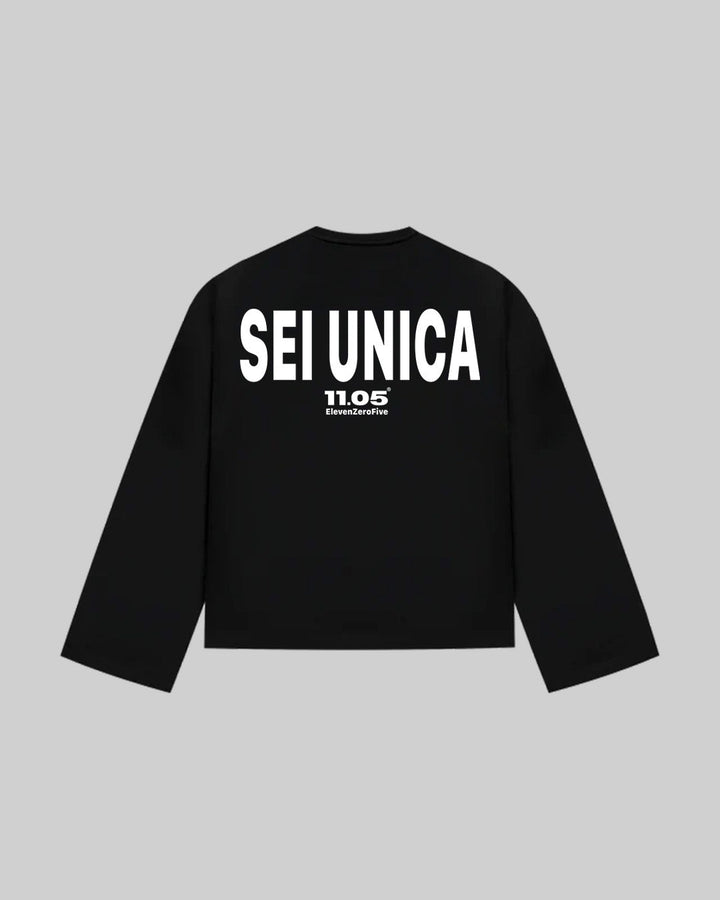 "SEI UNICA" Long Sleeve, 280 GSM organic cotton, made in Italy