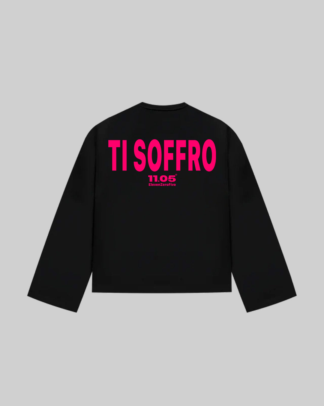 "TI SOFFRO" Long Sleeve, 280 GSM organic cotton, made in Italy