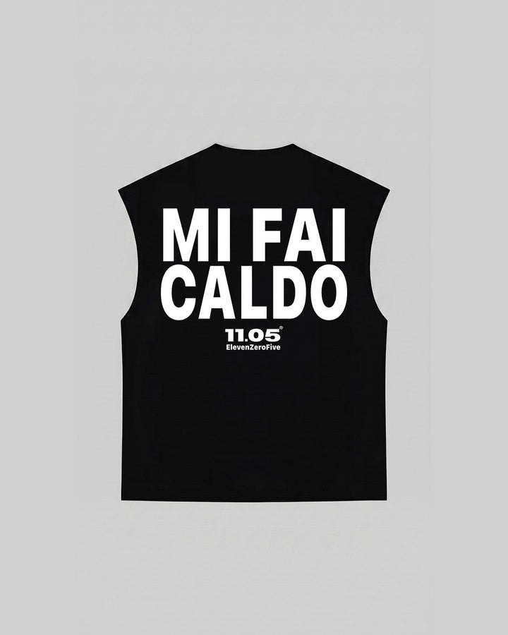 "MI FAI CALDO" Tank Top, 280 GSM organic cotton, made in Italy