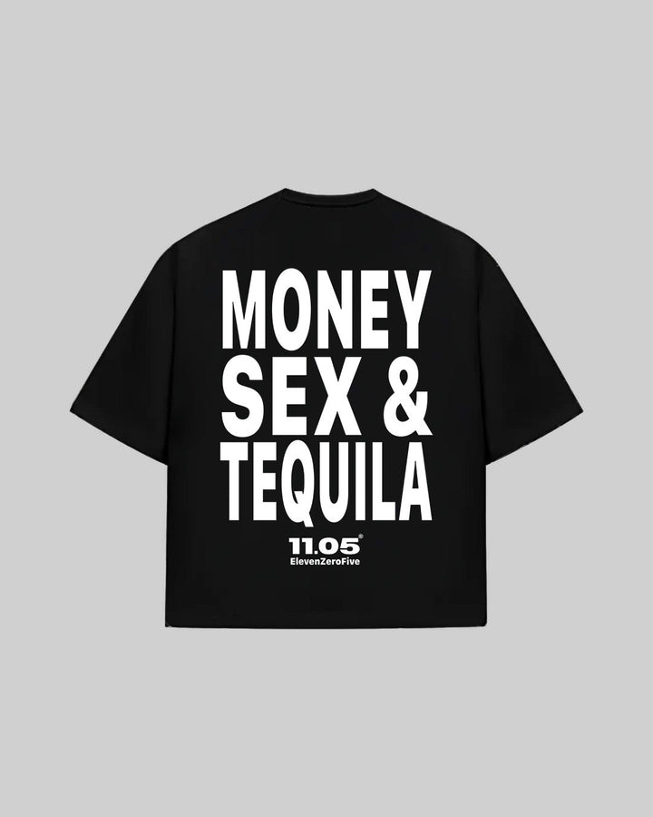 "MONEY SEX & TEQUILA" T-Shirt, 280 GSM organic cotton, made in Italy