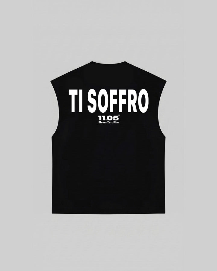 "TI SOFFRO" Tank Top, 280 GSM organic cotton, made in Italy