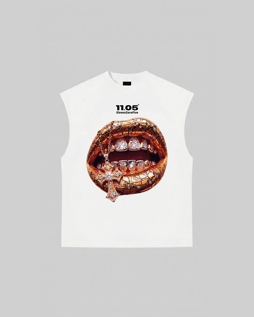 "GOLD BLESSED" Tank Top, 280 GSM organic cotton, made in Italy