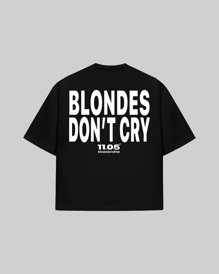"BLONDES DON'T CRY" T-Shirt, 280 GSM organic cotton, made in Italy