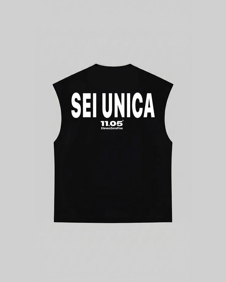 "SEI UNICA" Tank Top, 280 GSM organic cotton, made in Italy