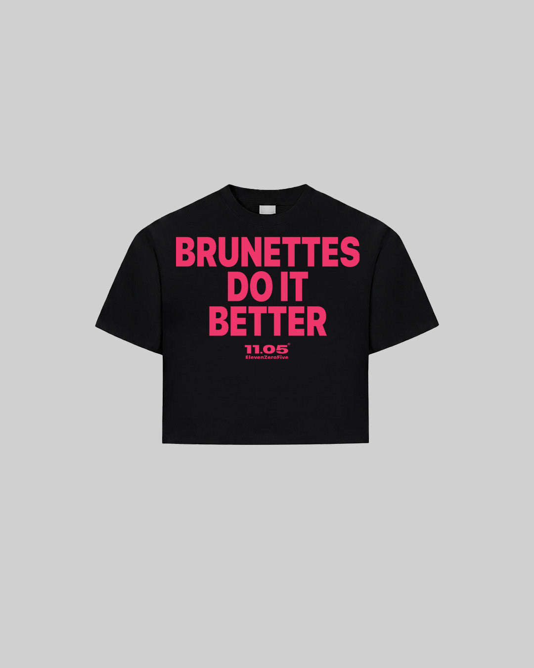 "BRUNETTES DO IT BETTER" Women's TOP, 280 GSM organic cotton, made in Italy