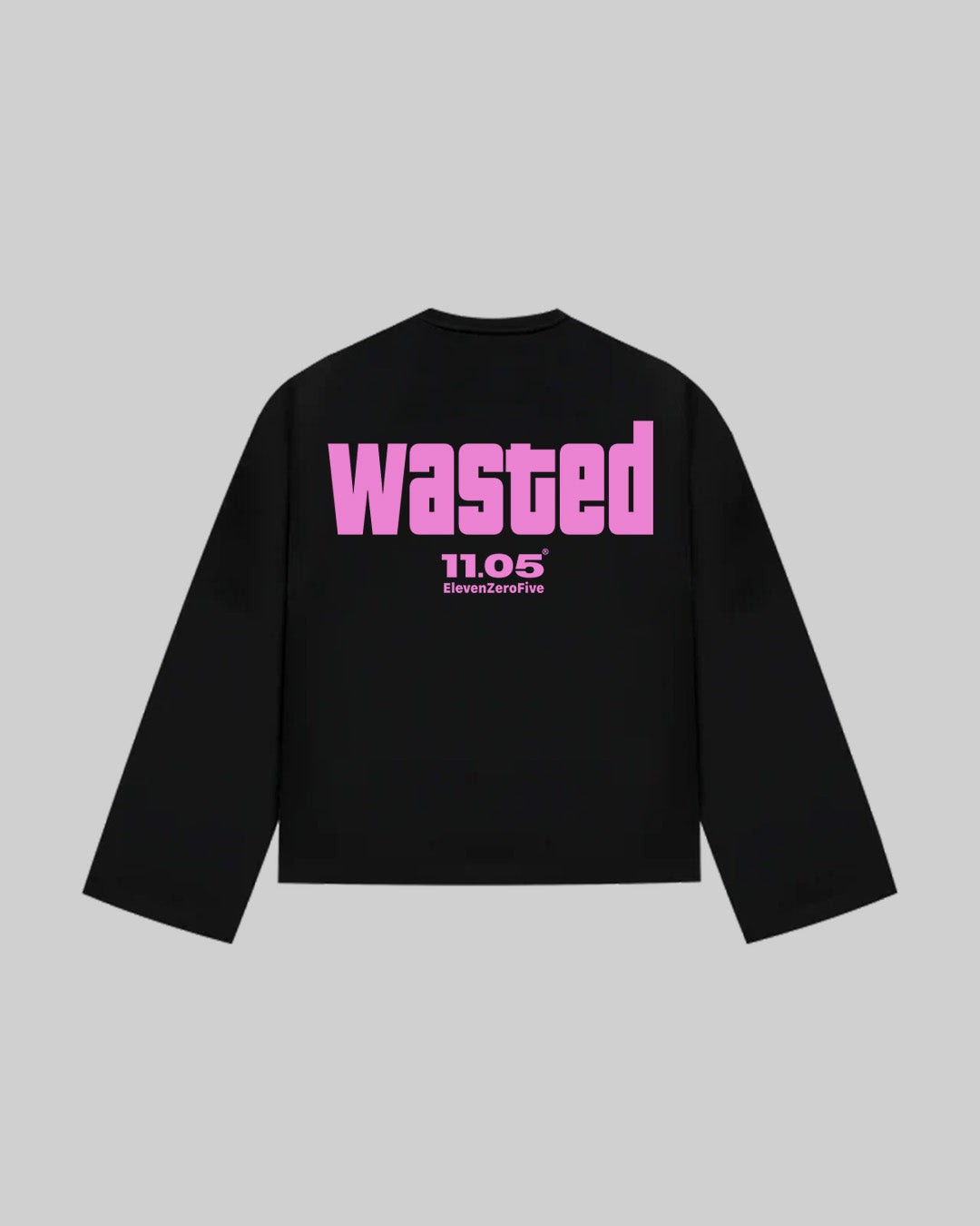 "WASTED" Long Sleeve | ROSE EDITION, 280 GSM organic cotton, made in Italy