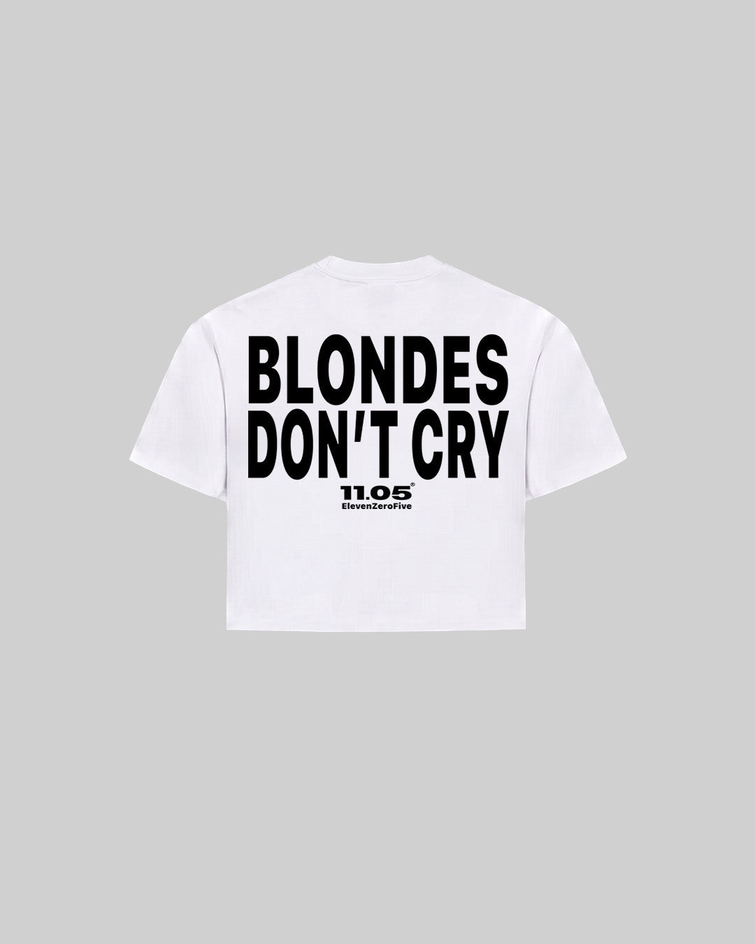 "BLONDES DON'T CRY" Women's TOP, 280 GSM organic cotton, made in Italy
