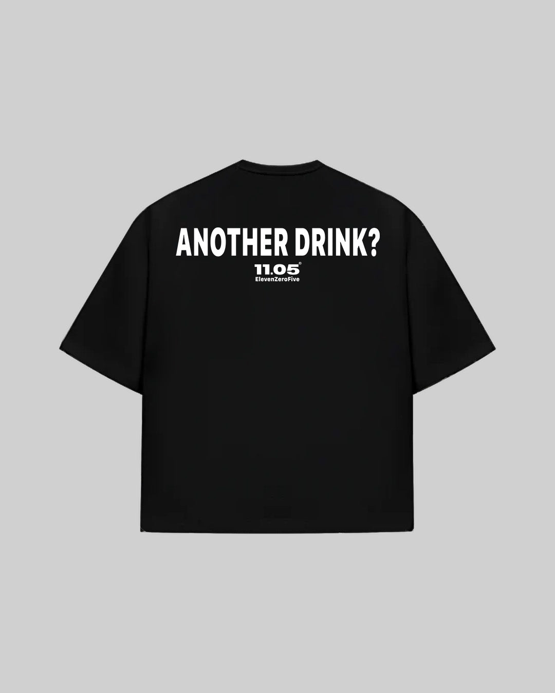 "ANOTHER DRINK?" T-Shirt, 280 GSM organic cotton, made in Italy