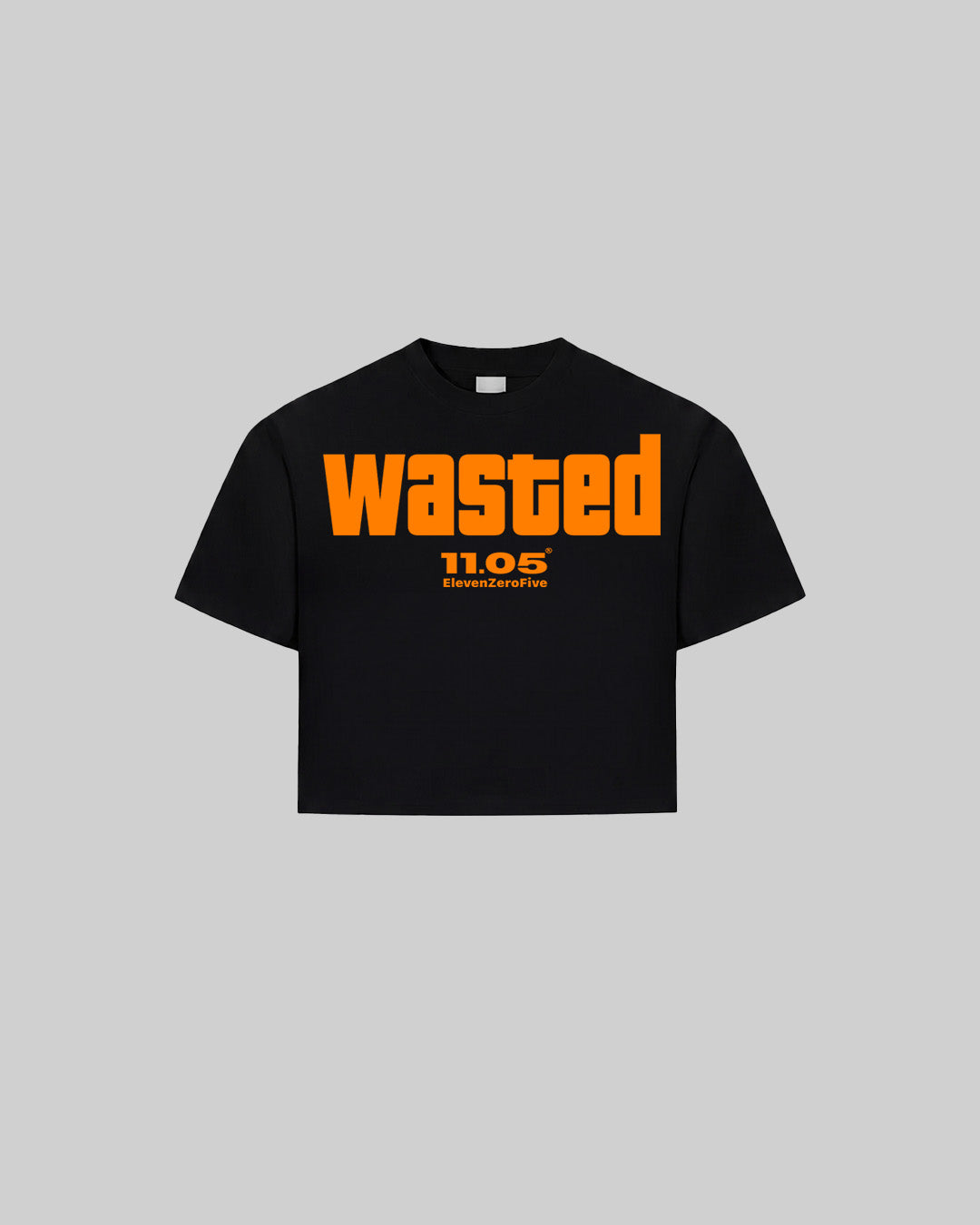 "WASTED" Women's TOP | ORANGE EDITION, 280 GSM organic cotton, made in Italy