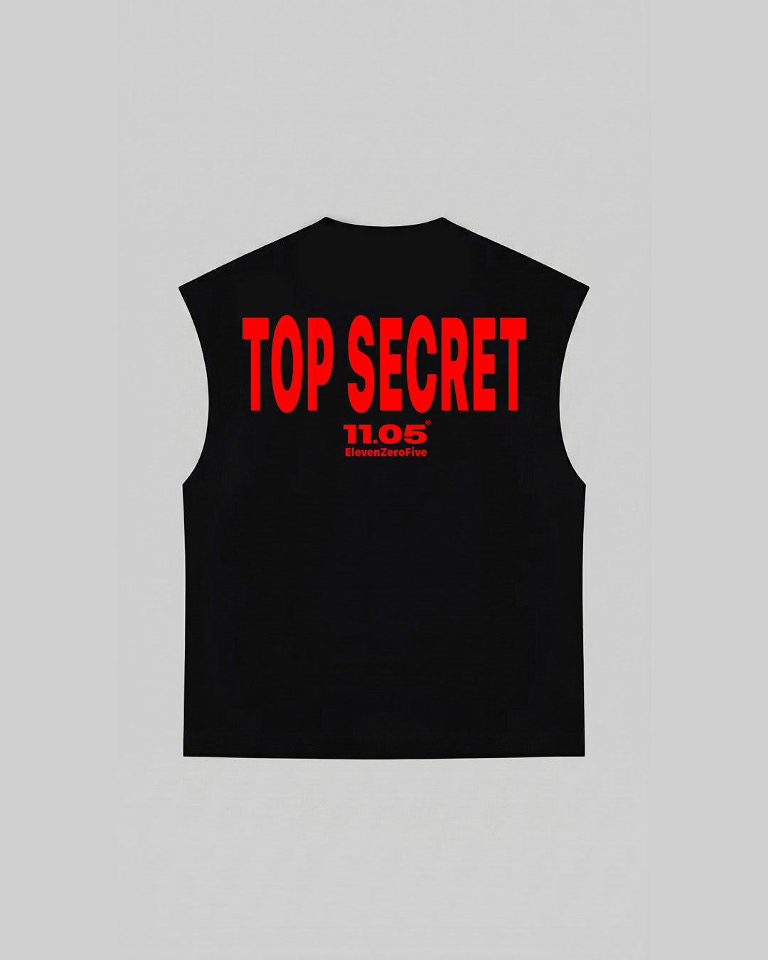"TOP SECRET" Tank Top, 280 GSM organic cotton, made in Italy