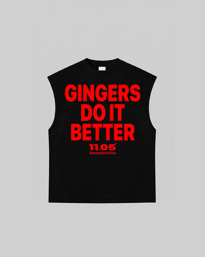 "GINGERS DO IT BETTER" Tank Top, 280 GSM organic cotton, made in Italy
