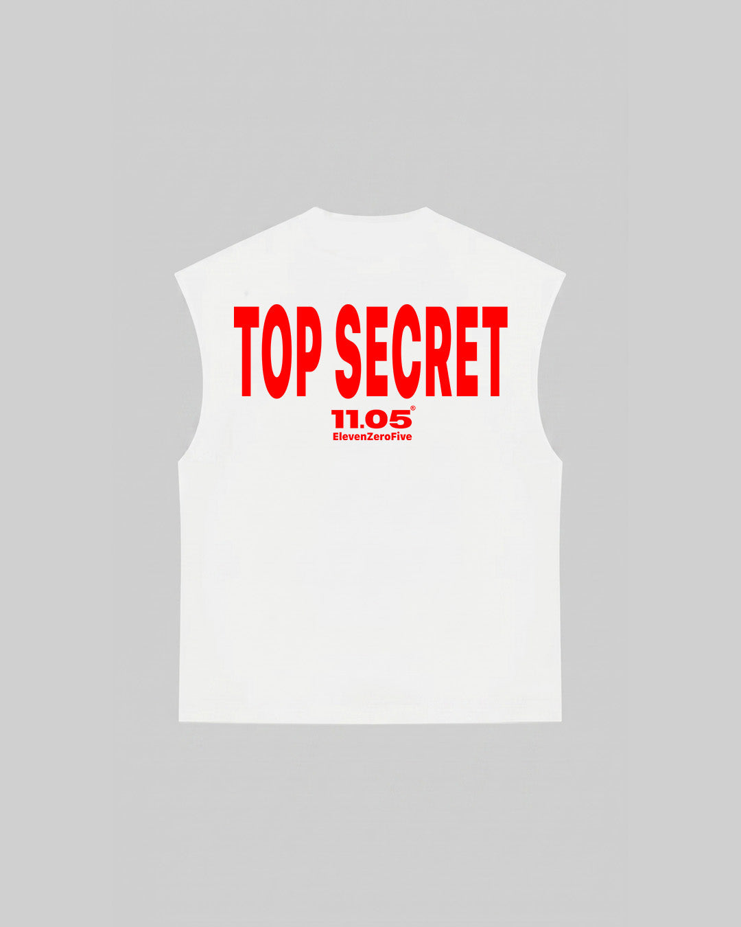 "TOP SECRET" Tank Top, 280 GSM organic cotton, made in Italy
