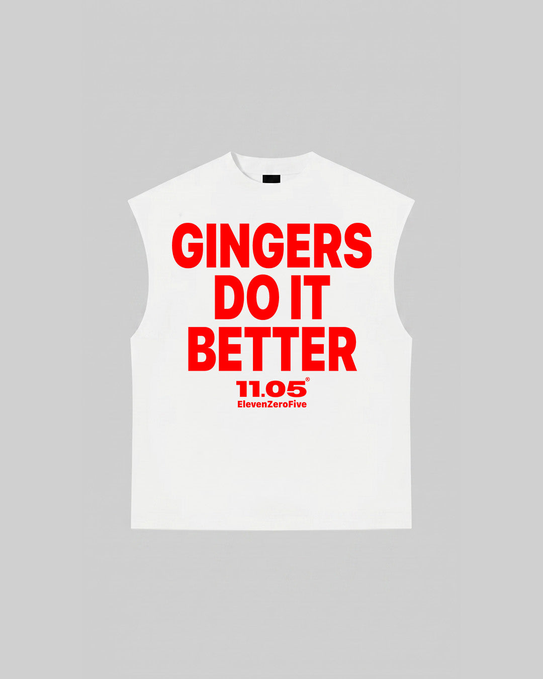 "GINGERS DO IT BETTER" Tank Top, 280 GSM organic cotton, made in Italy