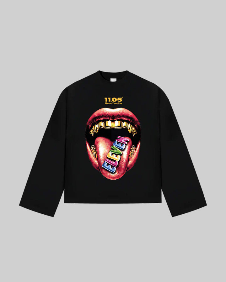 "TASTE ELEVEN" Long Sleeve, 280 GSM organic cotton, made in Italy