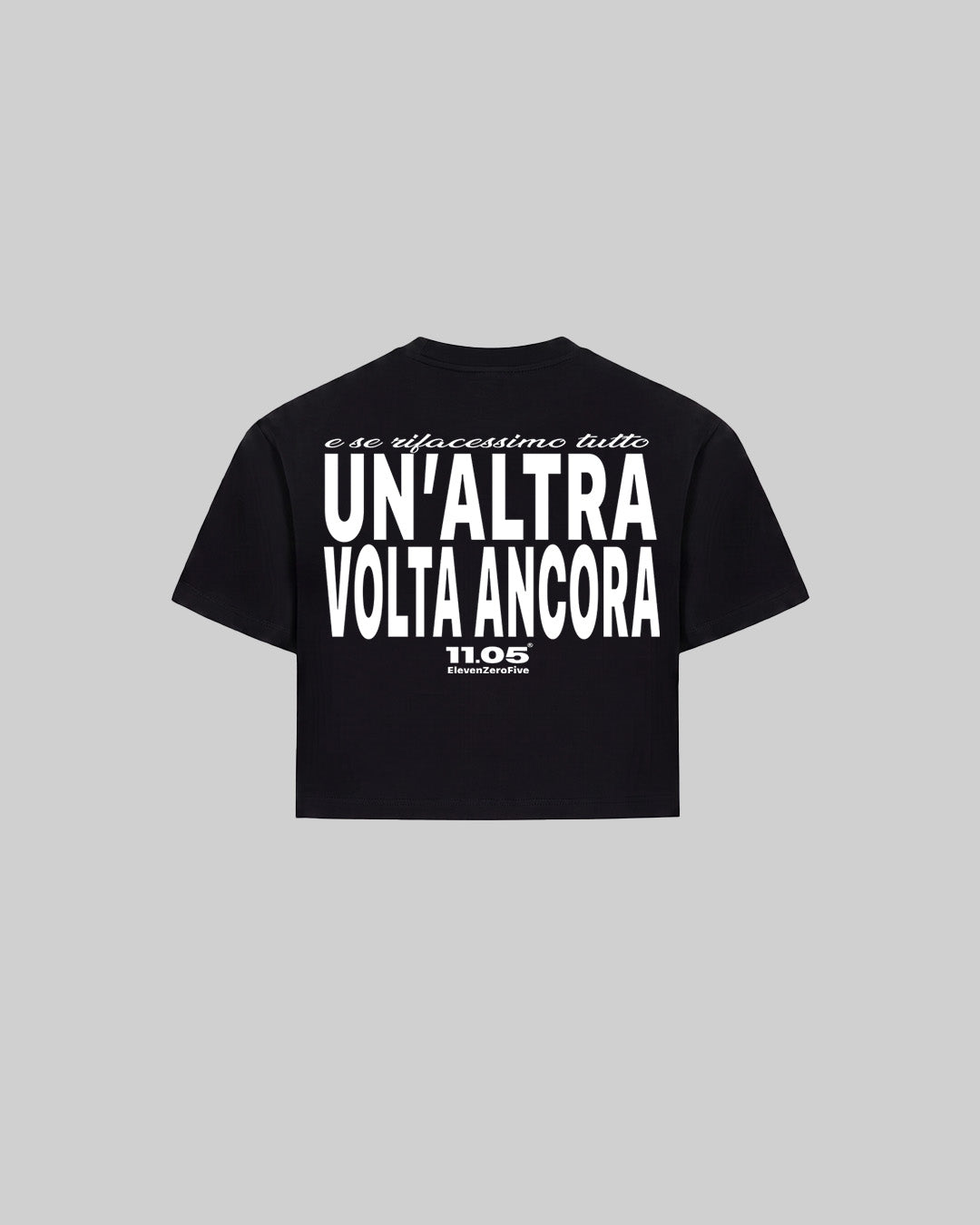 "UN'ALTRA VOLTA ANCORA" Women's TOP, 280 GSM organic cotton, made in Italy