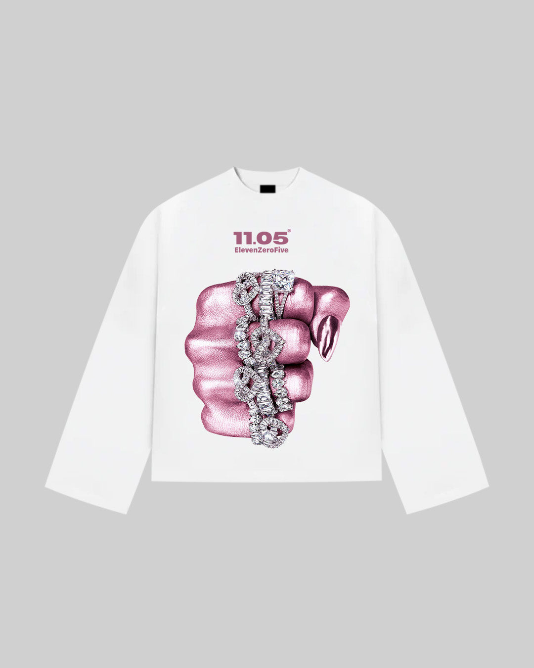 "FROZEN HOLD" Long Sleeve, 280 GSM organic cotton, made in Italy
