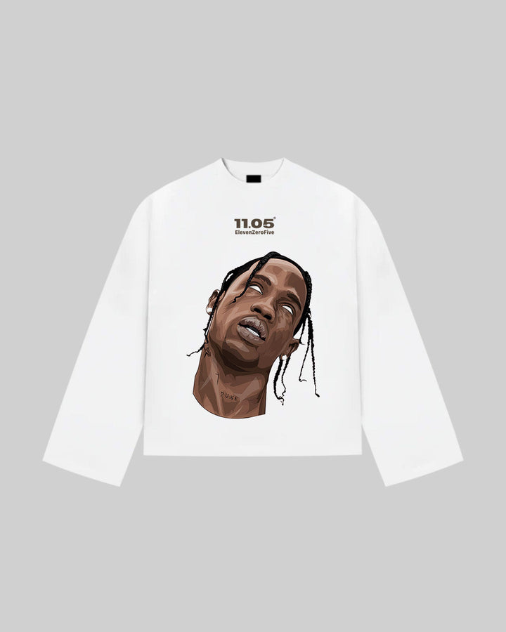 "LOOK MOM I CAN FLY" Long Sleeve, 280 GSM organic cotton, made in Italy