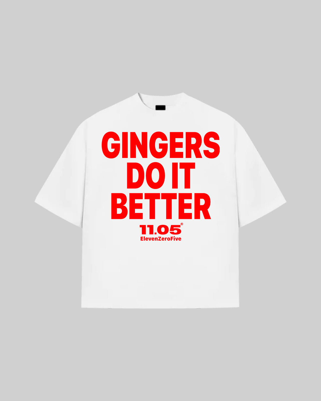 "GINGERS DO IT BETTER" T-Shirt, 280 GSM organic cotton, made in Italy