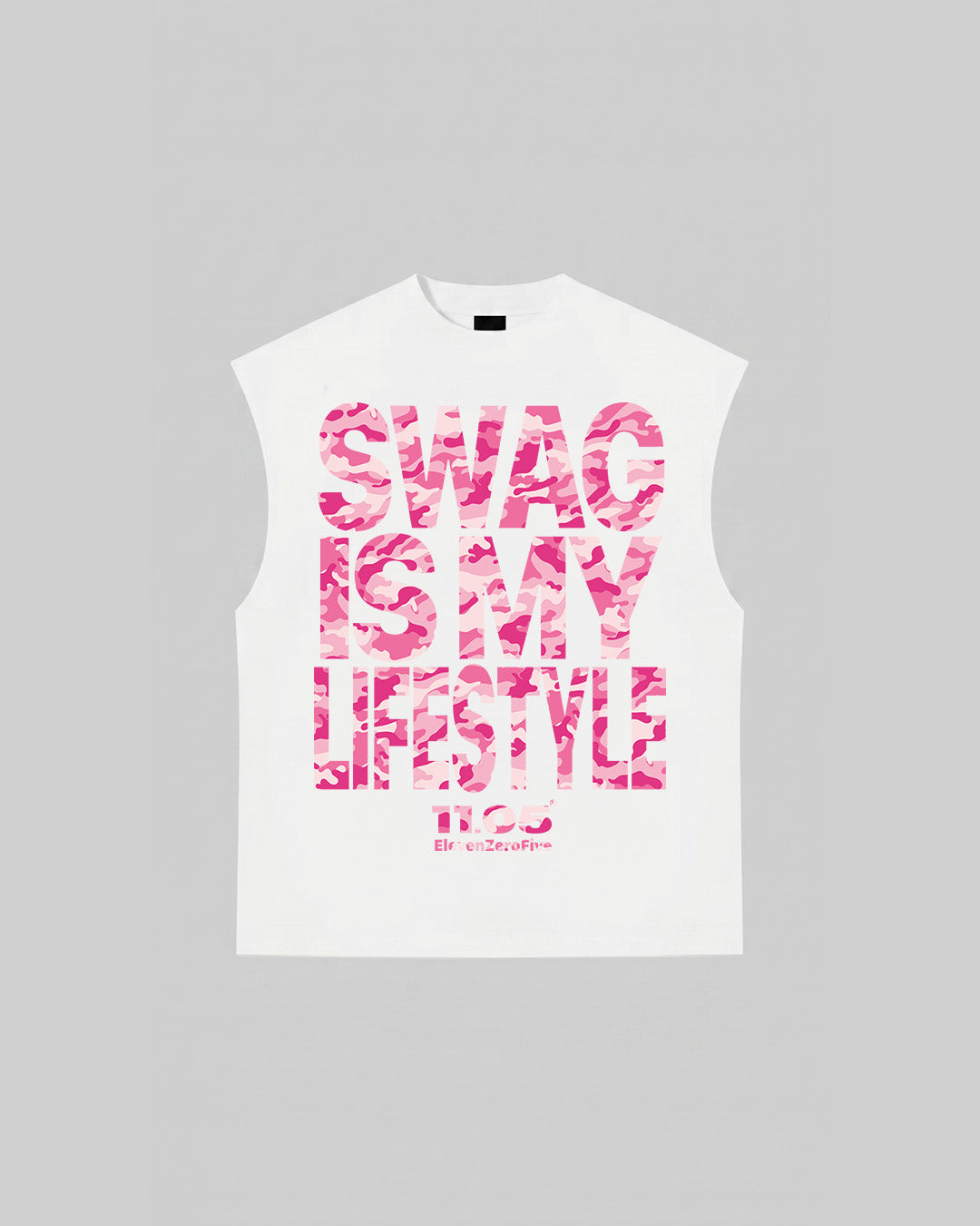"SWAG IS MY LIFESTYLE" ROSE EDITION - Tank Top, 280 GSM organic cotton, made in Italy