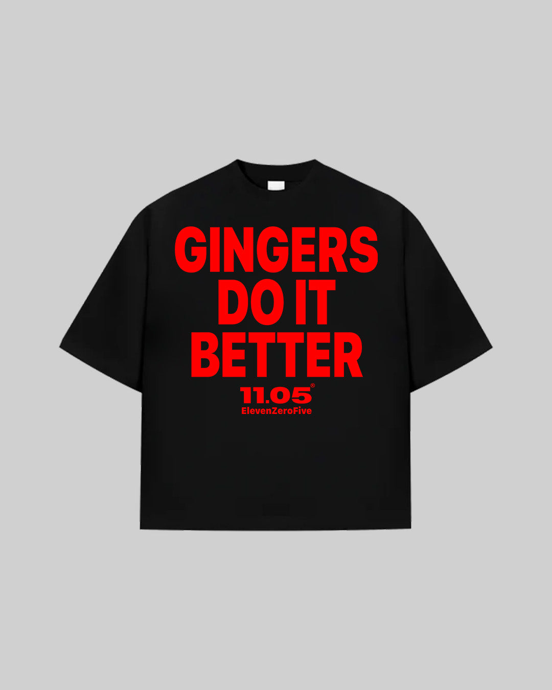 "GINGERS DO IT BETTER" T-Shirt, 280 GSM organic cotton, made in Italy