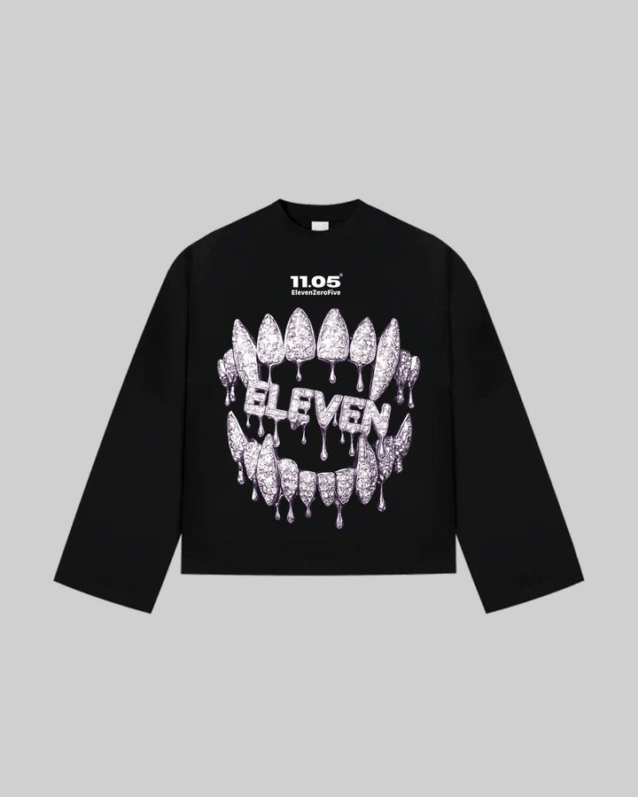 "Eleven Grillz" Long Sleeve, 280 GSM organic cotton, made in Italy