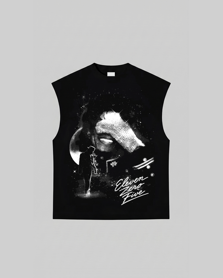 "LOST IN THE MOONLIGHT" Tank Top, 280 GSM organic cotton, made in Italy