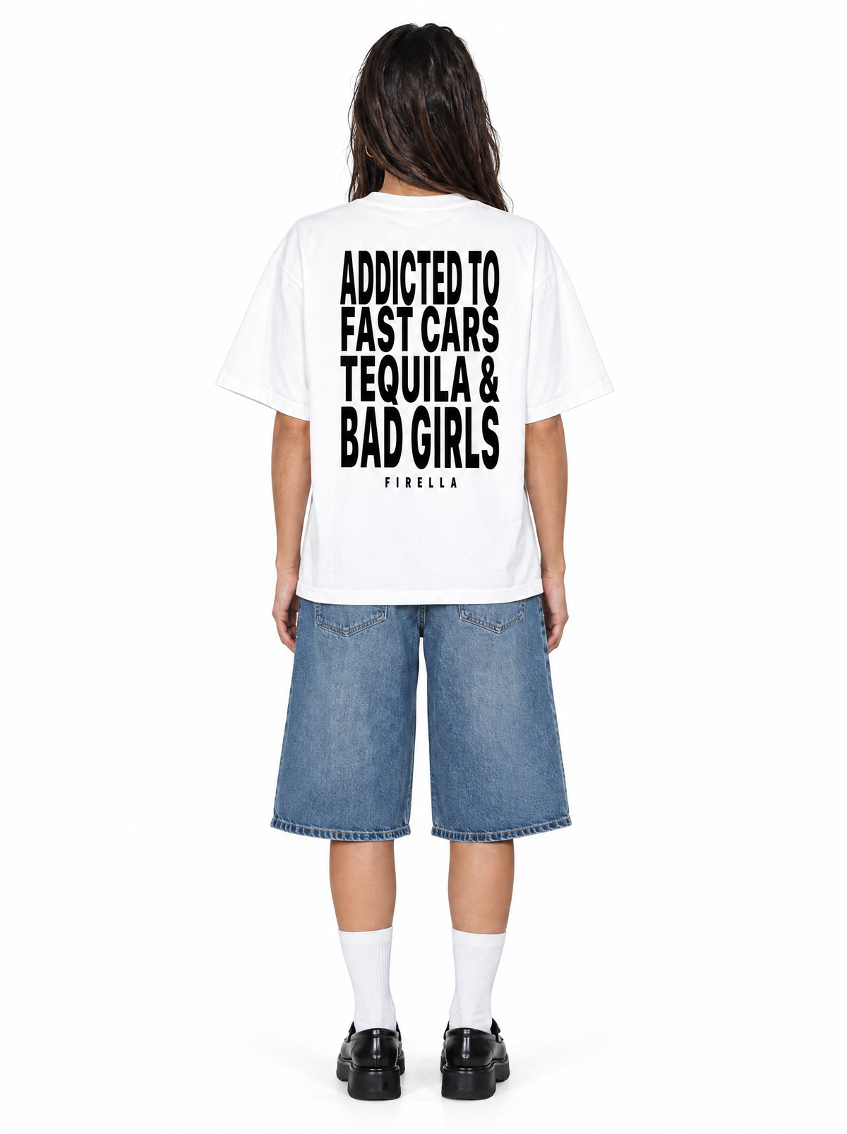 "ADDICTED TO" T-Shirt - White - back