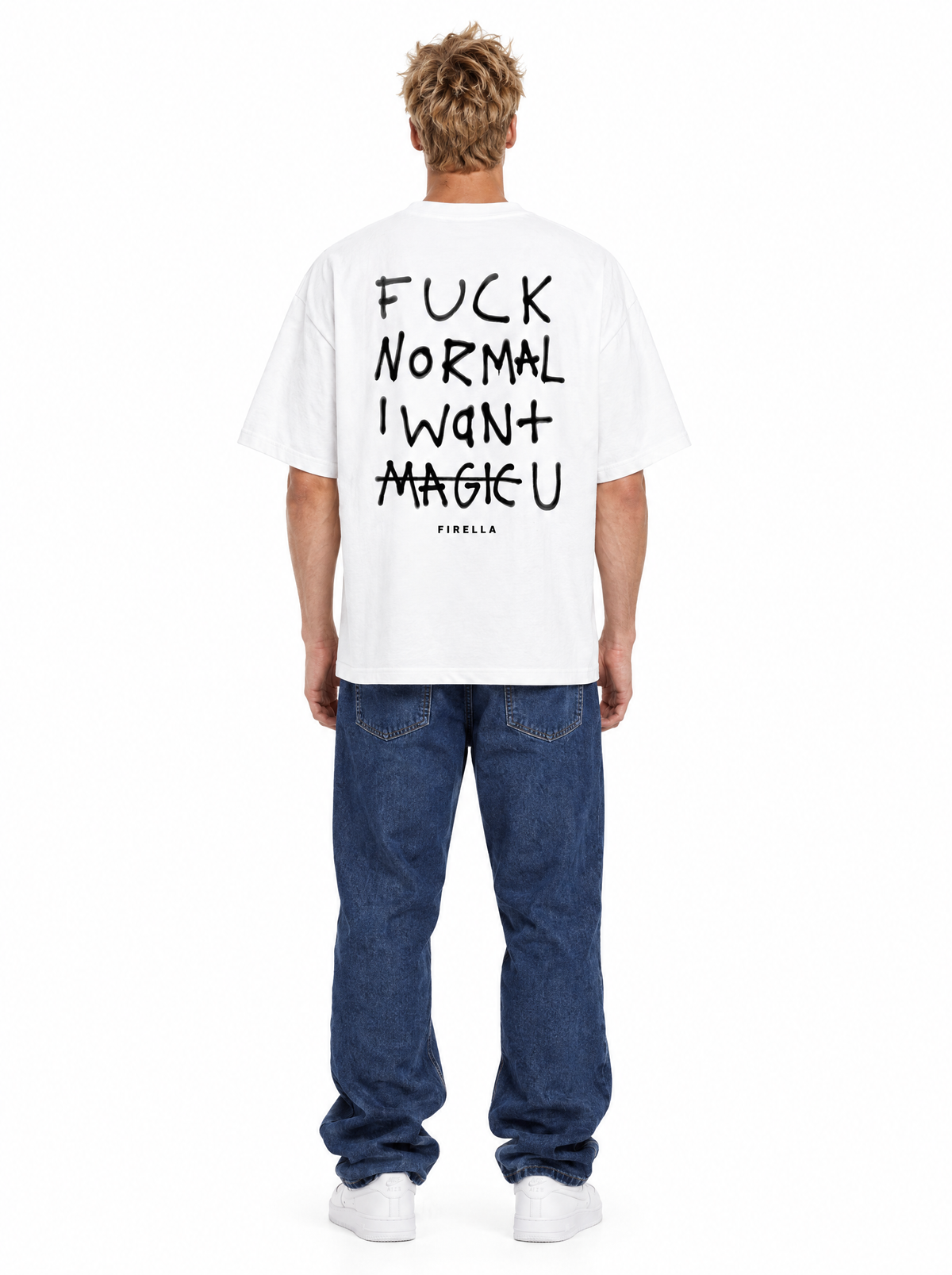 NOT NORMAL TEE - White - back