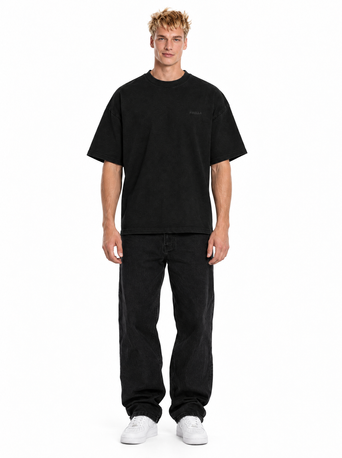 NOT NORMAL TEE - Black - front