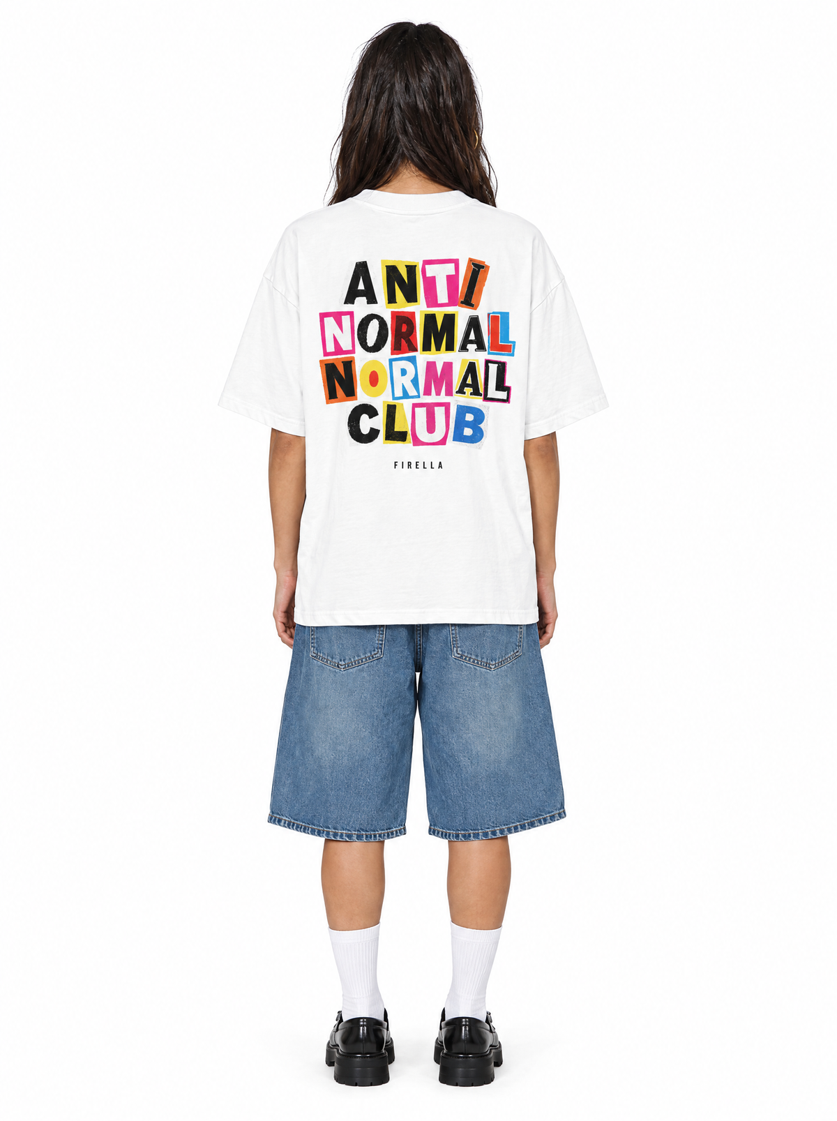 ANTI NORMAL CLUB TEE - White - back