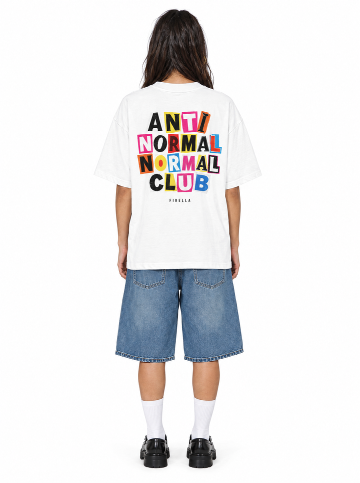ANTI NORMAL CLUB TEE - White - back