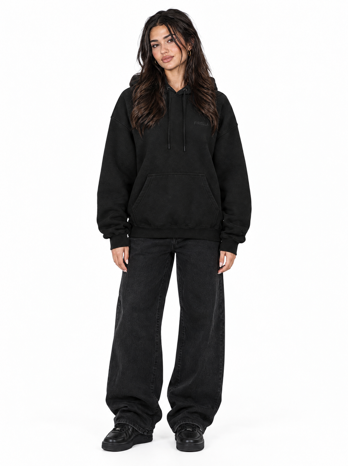 ANTI NORMAL CLUB HOODIE - Black - front