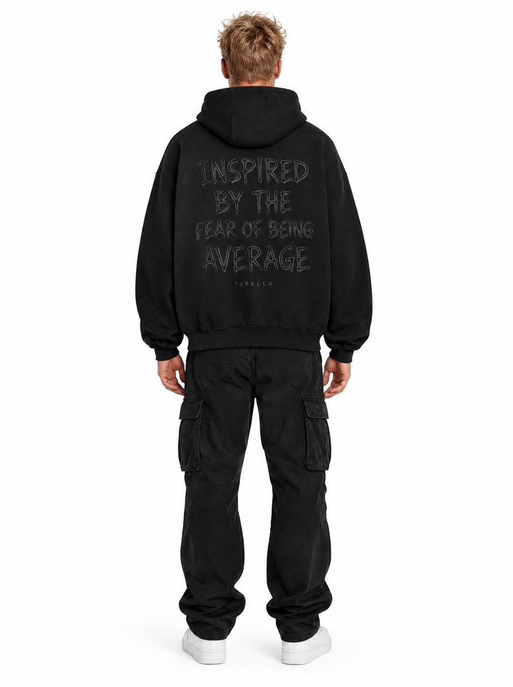 ANTI AVERAGE HOODIE - Black - back