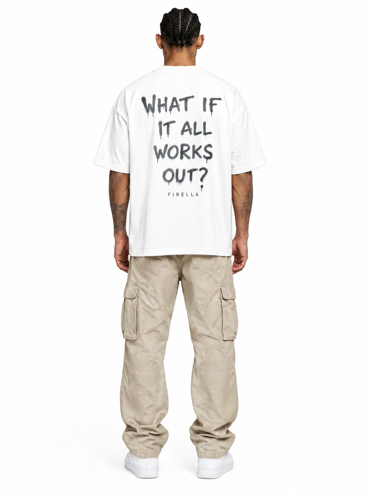 WHAT IF TEE - White - back