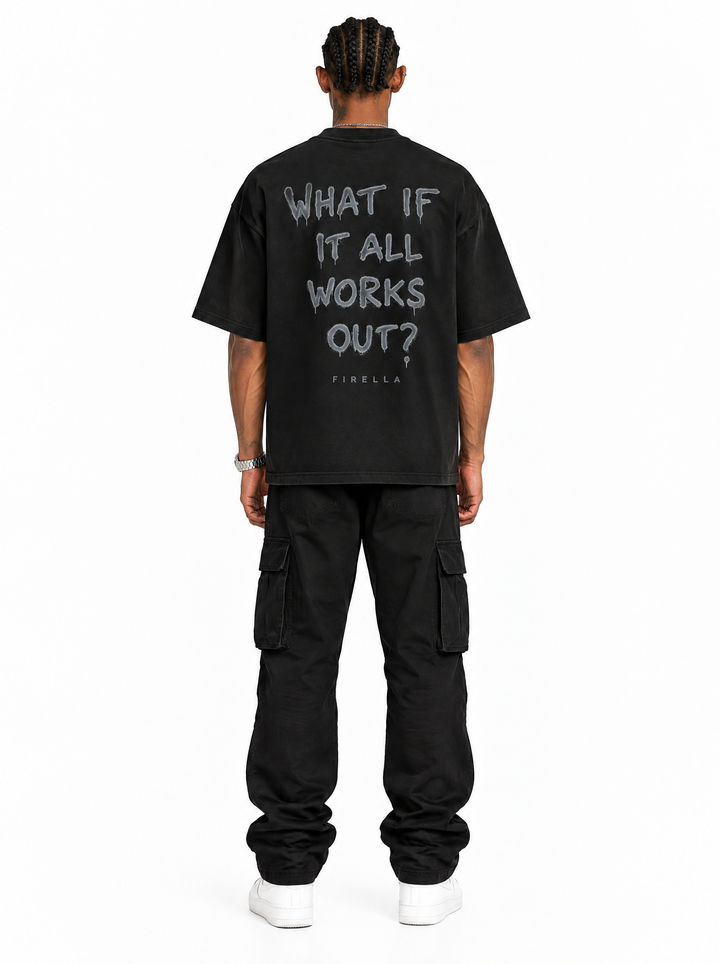 WHAT IF TEE - Black - back