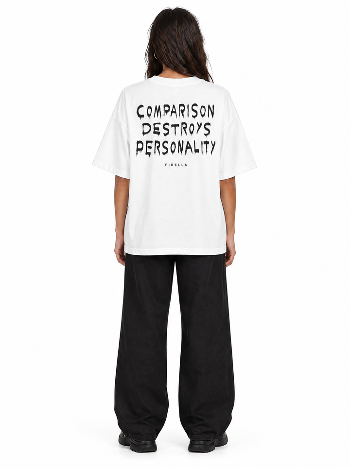 UNCOMPARED TEE - White - back