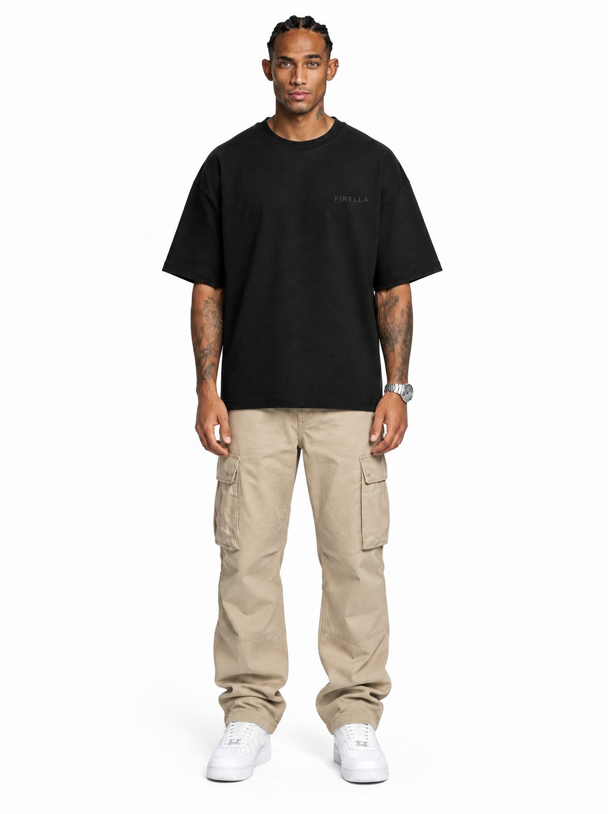NOW OR NEVER TEE - Black - front