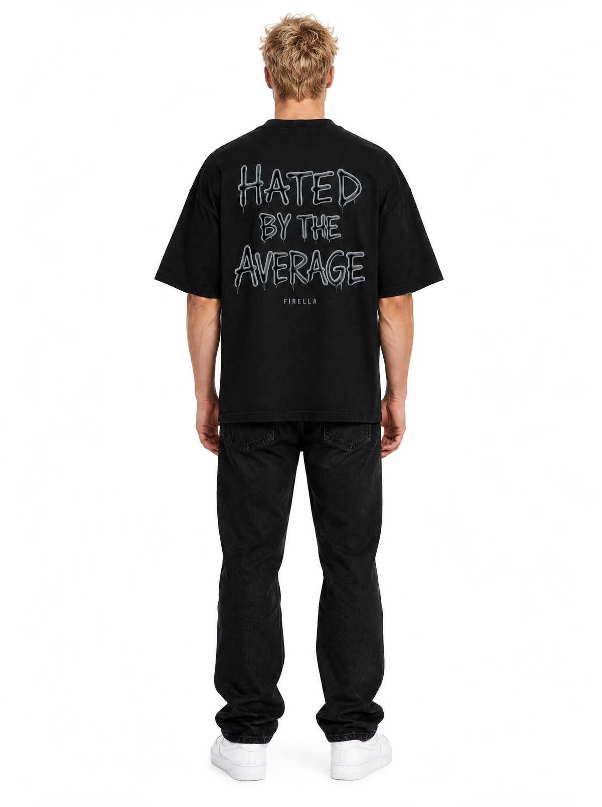 NOT AVERAGE TEE - Black - back