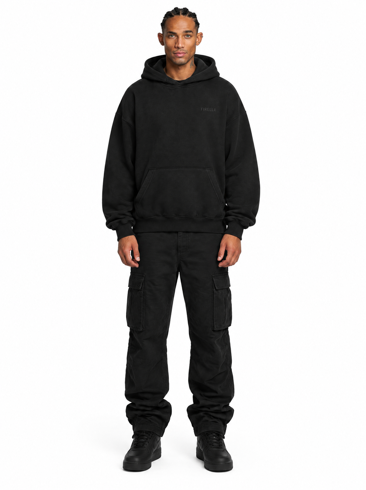 NOW OR NEVER HOODIE - Black - front
